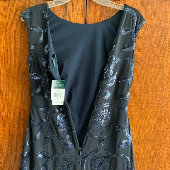 Ralph Lauren | Dresses | Nwt Ralph Lauren 28 Stretch Sequin Long Dress ...